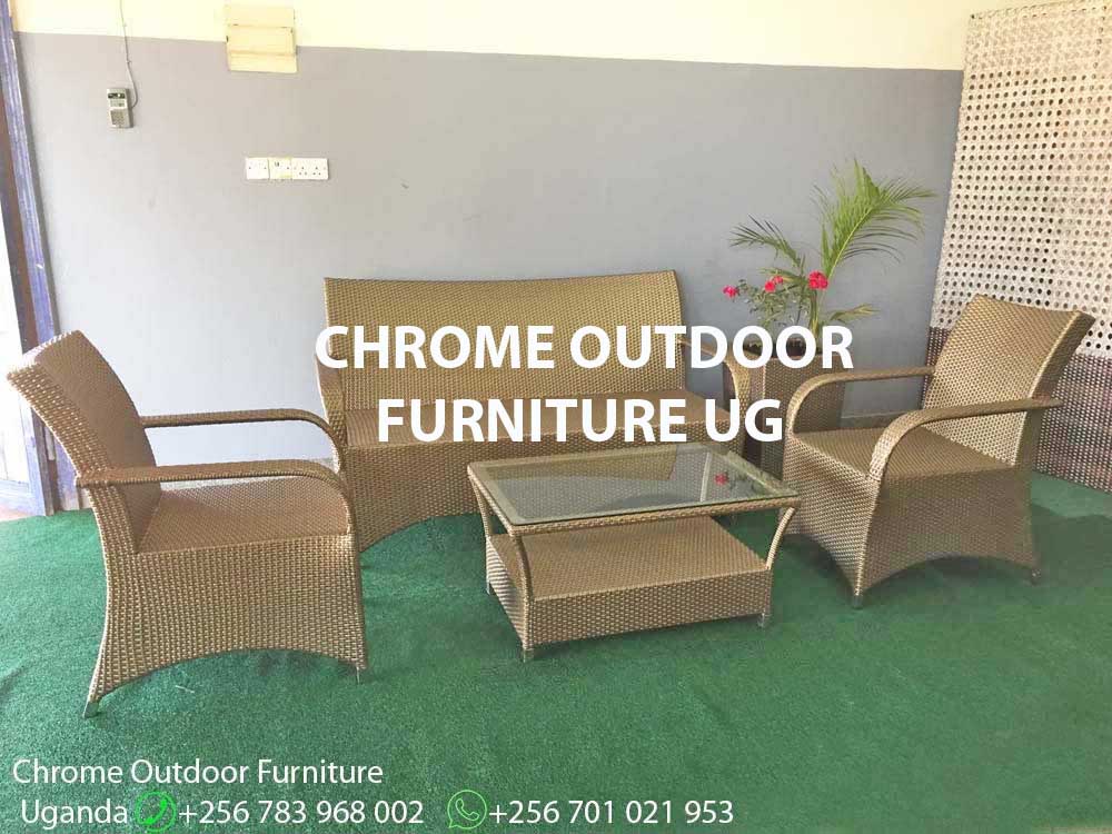 5 Seater Set & Table Uganda, Garden and Outdoor Furniture for Sale Kampala Uganda, Balcony Patio Furniture, Resin Wicker, All Weather Wicker Uganda, Chrome Outdoor Furniture Uganda