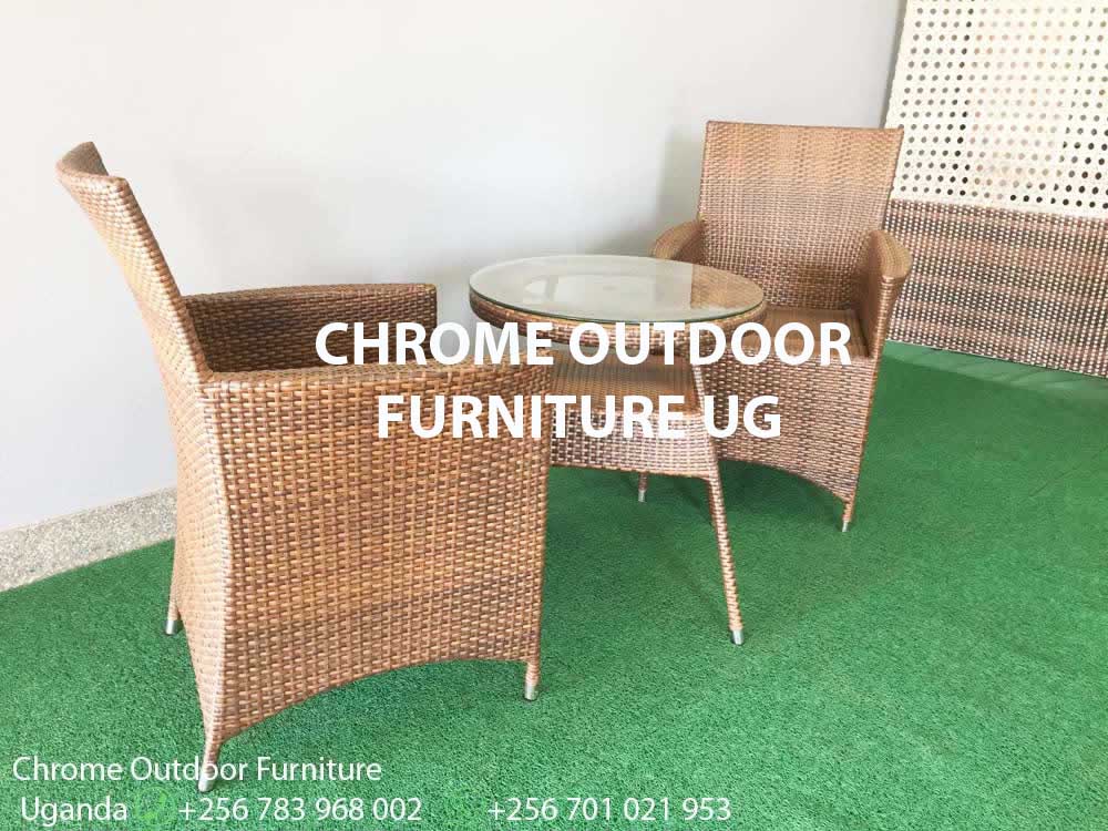 2 Outdoor Chairs & Coffee Table in Uganda, Garden and Outdoor Furniture for Sale Kampala Uganda, Balcony, Patio Furniture Uganda, Resin Wicker, All Weather Wicker Uganda, Chrome Outdoor Furniture Uganda